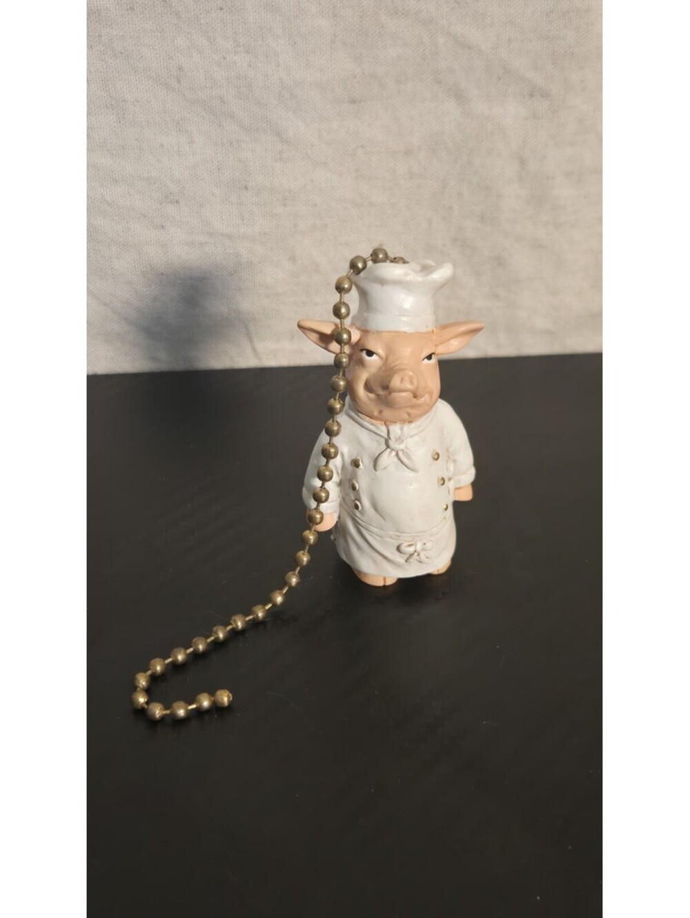 Chef Pig Ceiling Fan Pull Chain Vintage Cute